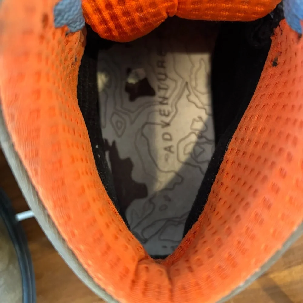 Nike Men's Boots in Brown with Orange Accents